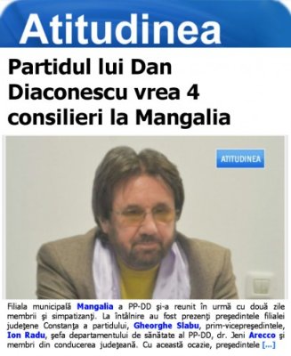 Săptămânalul Atitudinea: Partidul lui Dan Diaconescu vrea 4 consilieri la Mangalia